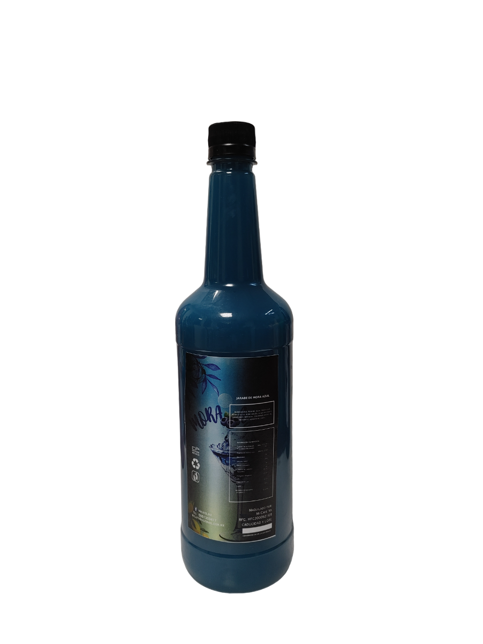 Jarabe Glitter Neon Mora Azul